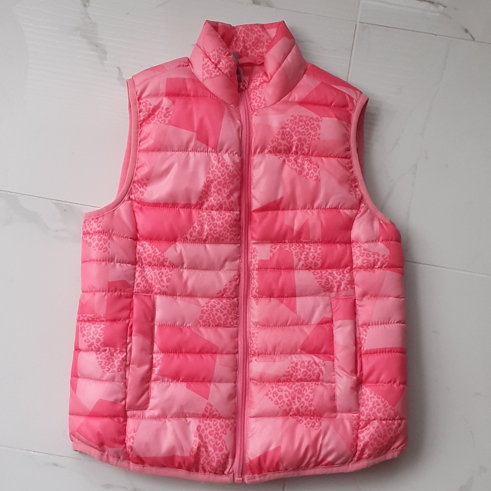 XERSION  PUFFER VEST: PINK. GIRLS, SIZE 8